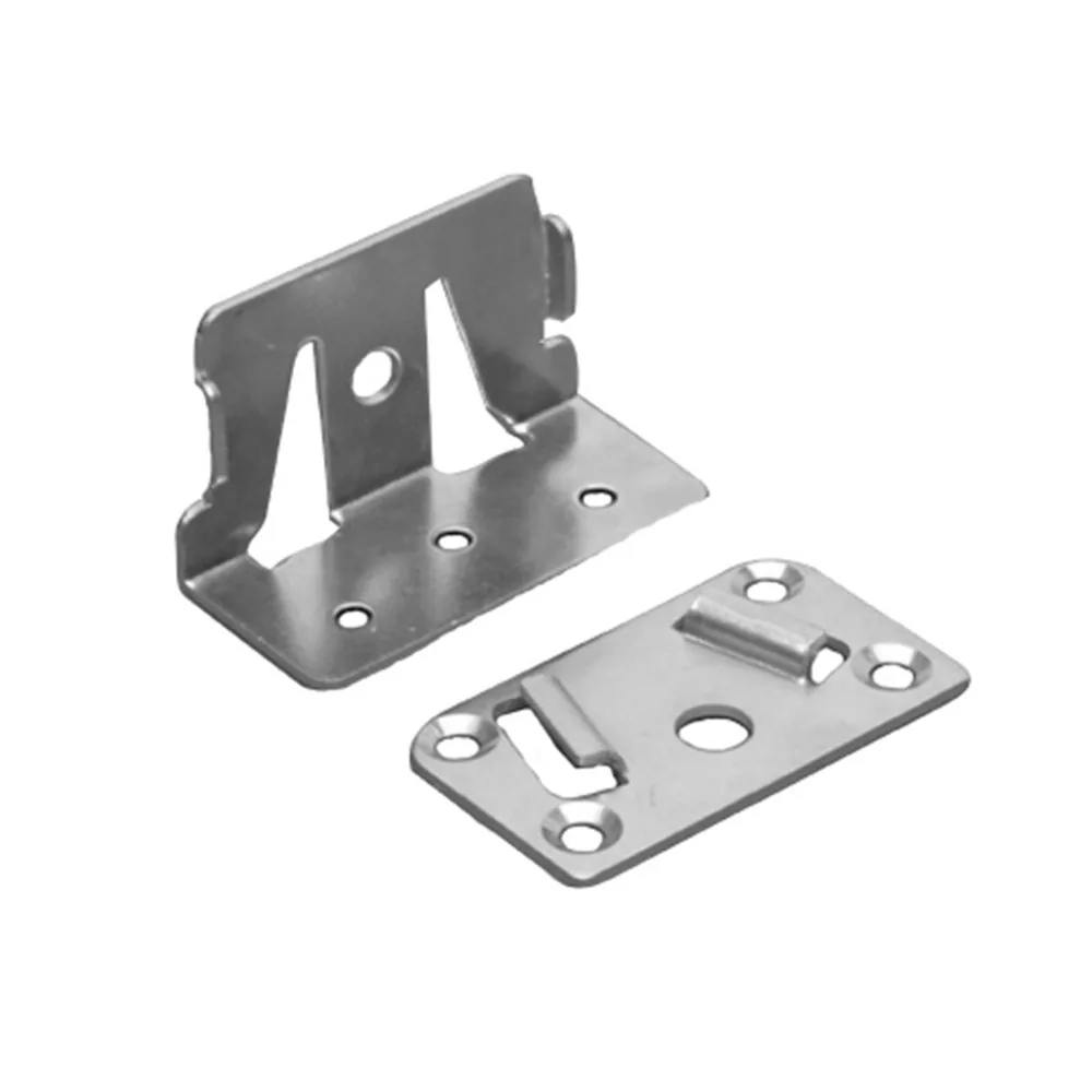 Bed centre-rail bracket set