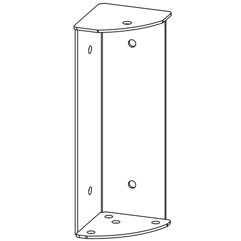Bed corner bracket, 253 × 80 × 80