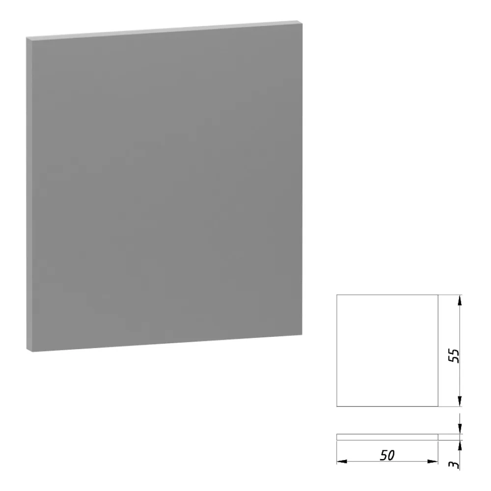 Mounting plate, 55 × 50 × 3.0