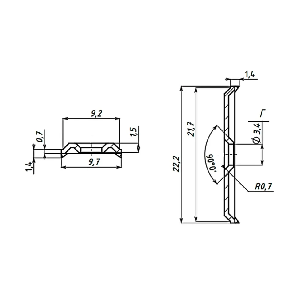 Technical drawing – Back-panel fixing