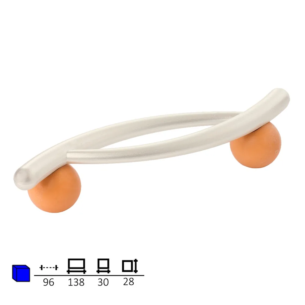 Uchwyt meblowy z tworzywa, rozstaw 96 mm