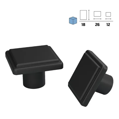 Metal furniture knob