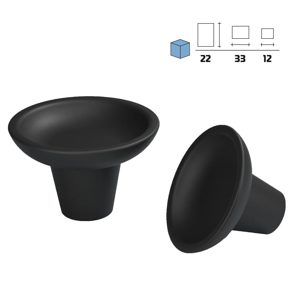 Metal furniture knob
