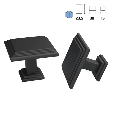 Metal furniture knob