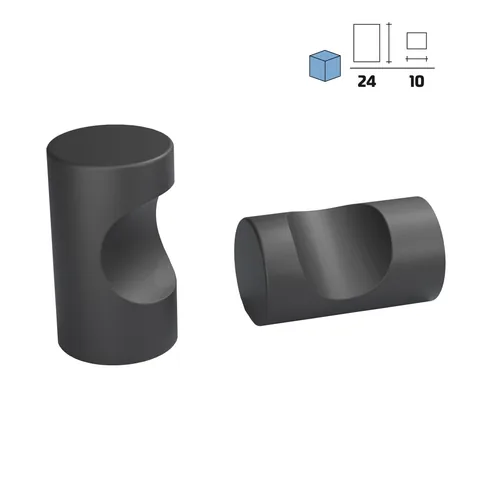Metal furniture knob