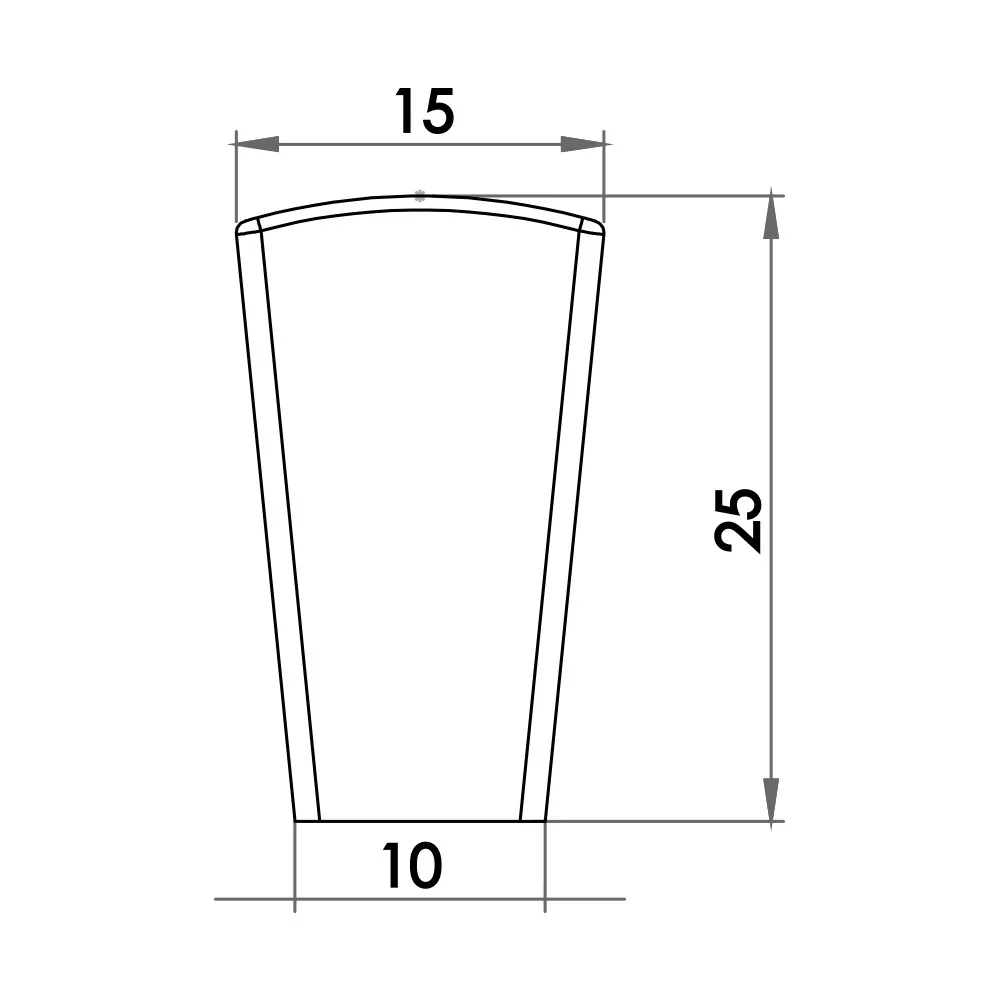 Technical drawing – Metal furniture knob