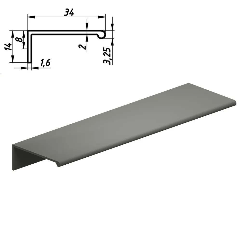 Plastic profile handle