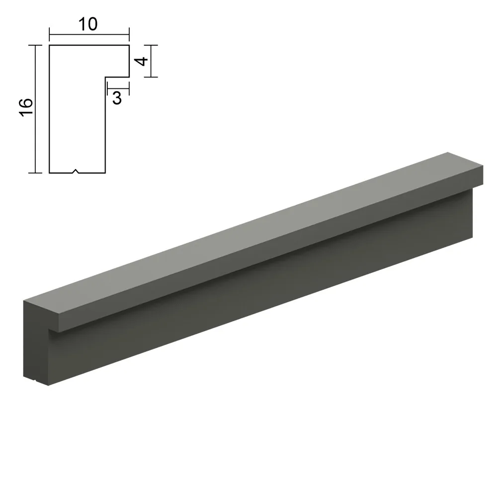 Plastic profile handle