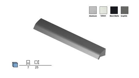Plastic profile handle