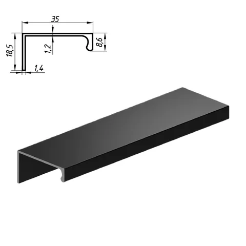 Aluminium profile handle