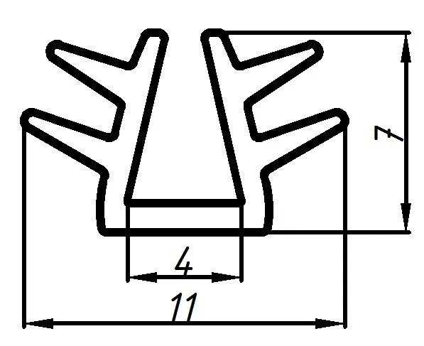 Rysunek techniczny – Uszczelka silikonowa