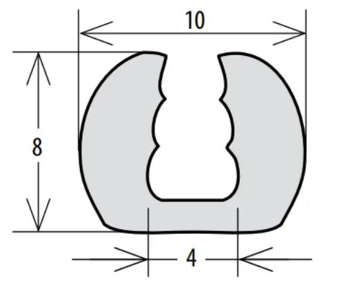 Technical drawing – Silicone seal