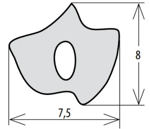 Rysunek techniczny – Uszczelka silikonowa