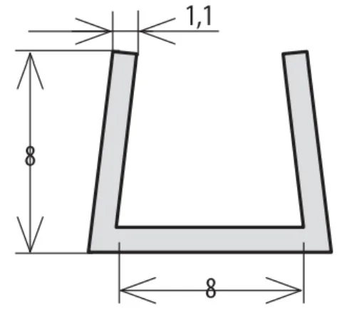Technical drawing – Silicone seal