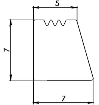 Rysunek techniczny – Uszczelka silikonowa