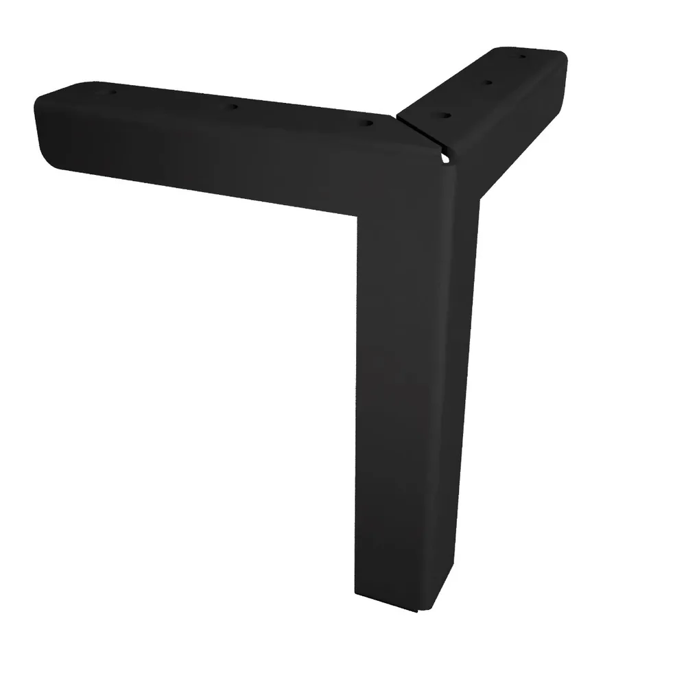 Metal corner furniture leg, 100 × 100