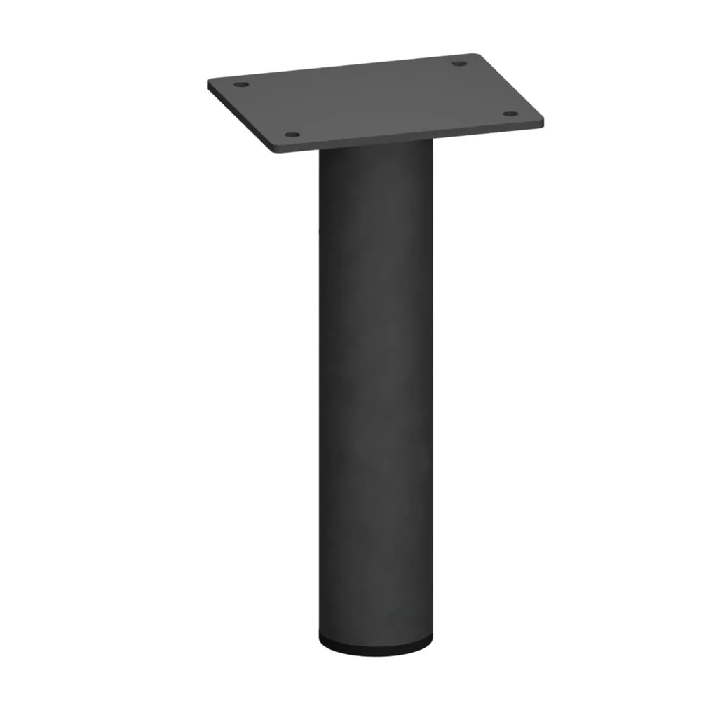 Noga meblowa metalowa Ø30 z płytką 85 × 85