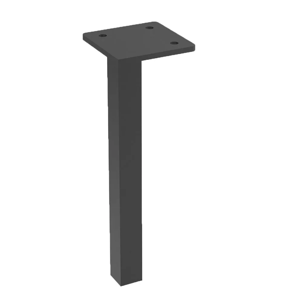 Metal furniture leg, 15 × 15 profile
