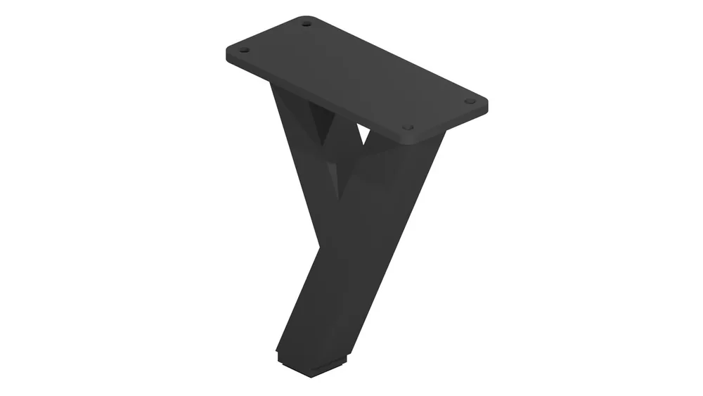 Metal furniture leg, 15 × 15 profile