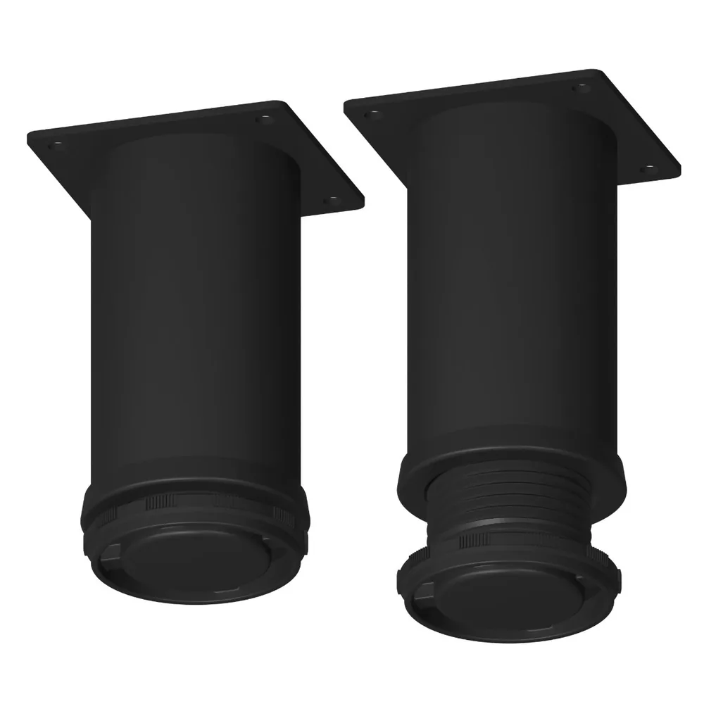 Adjustable metal furniture leg, Ø50