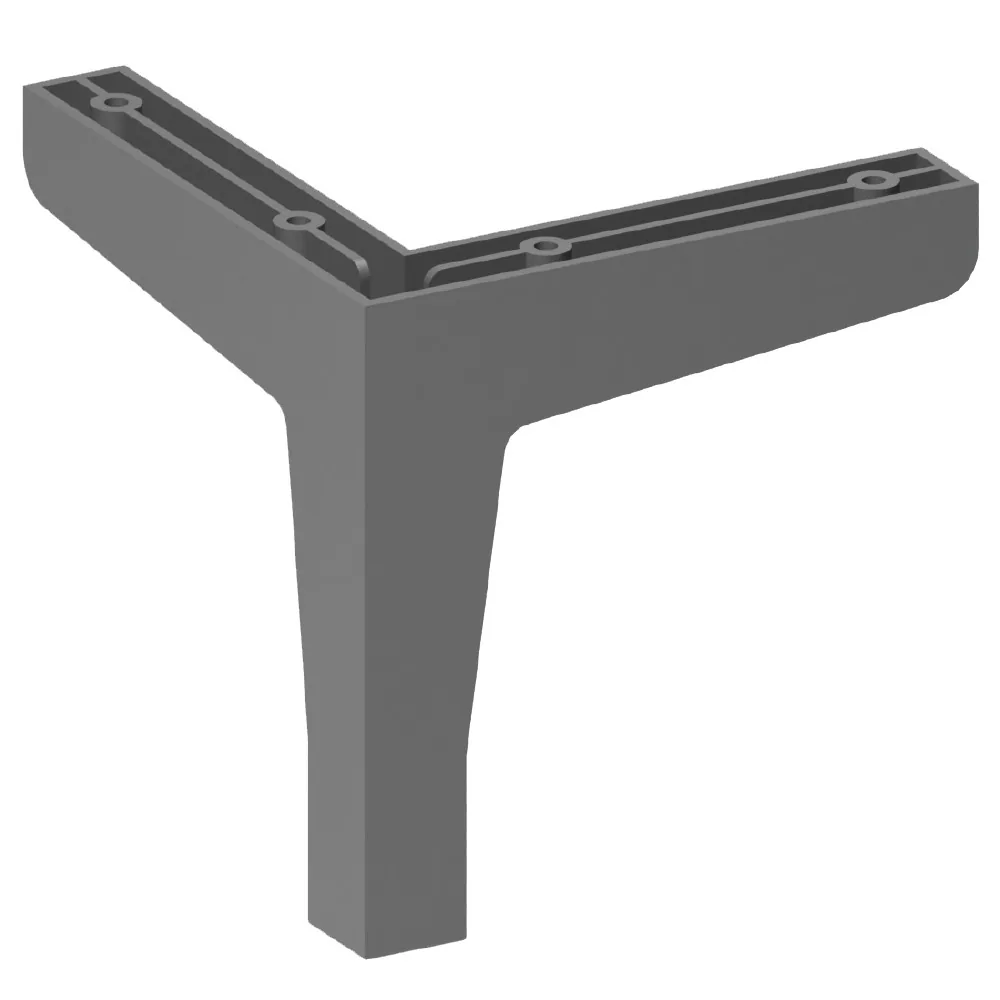 Plastic furniture leg