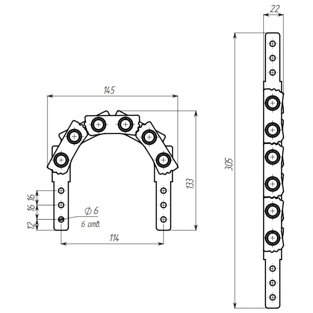 Technical drawing – Sofa headrest adjustment mechanism